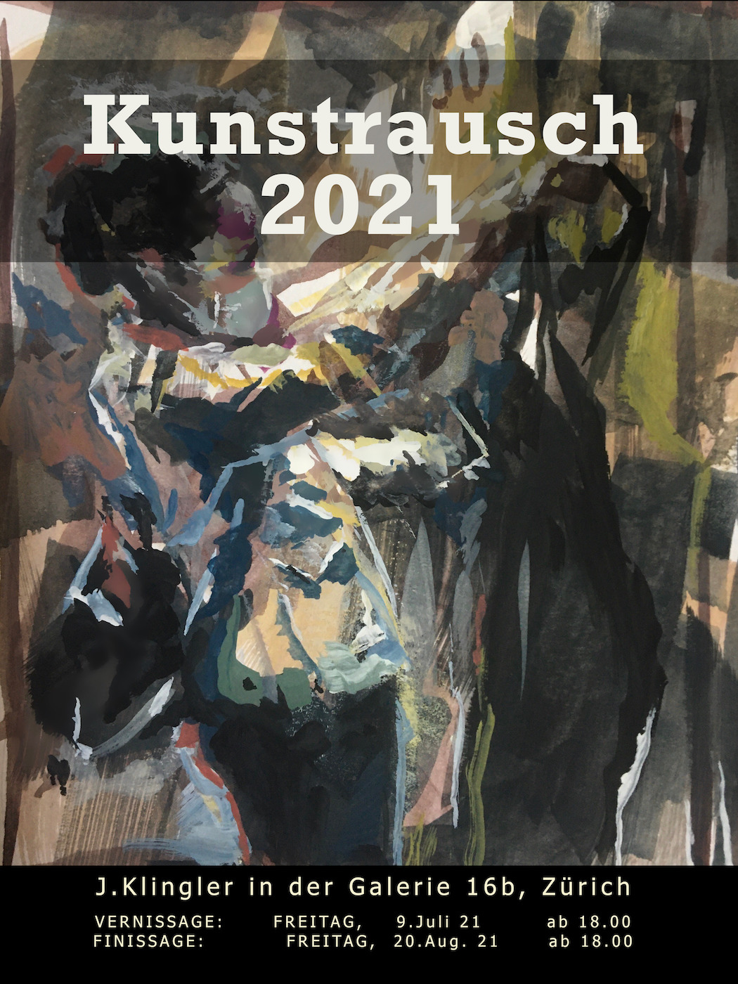 Kunstrausch 2021, J.Klingler in der Galerie 16b